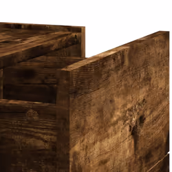 vidaXL Wall-mounted Bedside Cabinet Floating Bed Table Side Cabinet Smoked Oak - smoked oak, 2 pcs - Additional view 9
