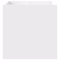 vidaXL Coffee Table Hallway Tea End Table Accent Side Table Engineered Wood - white, 80 x 50 x 50 cm - Additional view 4
