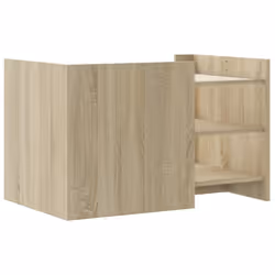 vidaXL Coffee Table Hallway Tea End Table Accent Side Table Engineered Wood - sonoma oak, 80 x 50 x 50 cm - Additional view 5