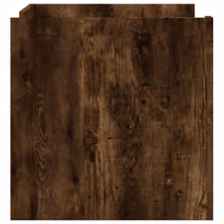 vidaXL Coffee Table Hallway Tea End Table Accent Side Table Engineered Wood - smoked oak, 80 x 50 x 50 cm - Additional view 4