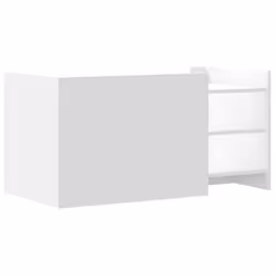 vidaXL Coffee Table Hallway Tea End Table Accent Side Table Engineered Wood - white, 100 x 50 x 50 cm - Additional view 5