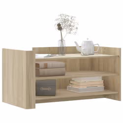 vidaXL Coffee Table Hallway Tea End Table Accent Side Table Engineered Wood - sonoma oak, 100 x 50 x 50 cm - Additional view 2
