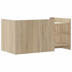 vidaXL Coffee Table Hallway Tea End Table Accent Side Table Engineered Wood - sonoma oak, 100 x 50 x 50 cm - Additional view 5