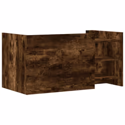 vidaXL Coffee Table Hallway Tea End Table Accent Side Table Engineered Wood - smoked oak, 100 x 50 x 50 cm - Additional view 5