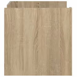 vidaXL Coffee Table End Table Accent Side Table Sonoma Oak Engineered Wood - sonoma oak, 80 x 50 x 50 cm - Additional view 4