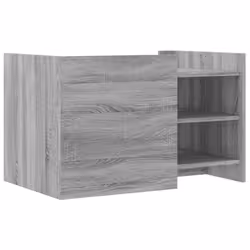 vidaXL Coffee Table End Table Accent Side Table Sonoma Oak Engineered Wood - grey sonoma, 80 x 50 x 50 cm - Additional view 5