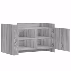 vidaXL Coffee Table End Table Accent Side Table Sonoma Oak Engineered Wood - grey sonoma, 80 x 50 x 50 cm - Additional view 6