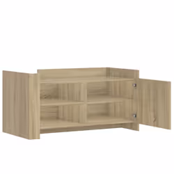 vidaXL Coffee Table End Table Accent Side Table Sonoma Oak Engineered Wood - sonoma oak, 100 x 50 x 50 cm - Additional view 6