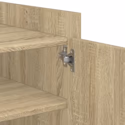 vidaXL Coffee Table End Table Accent Side Table Sonoma Oak Engineered Wood - sonoma oak, 100 x 50 x 50 cm - Additional view 8