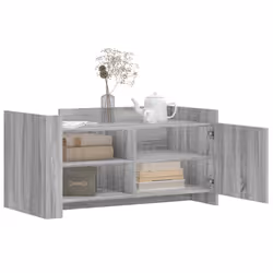 vidaXL Coffee Table End Table Accent Side Table Sonoma Oak Engineered Wood - grey sonoma, 100 x 50 x 50 cm - Additional view 2