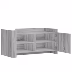 vidaXL Coffee Table End Table Accent Side Table Sonoma Oak Engineered Wood - grey sonoma, 100 x 50 x 50 cm - Additional view 6