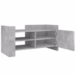 vidaXL TV Cabinet TV Stand Media TV Unit Entertainment Centre Engineered Wood - concrete grey, 80 x 35 x 40 cm - Additional view 7