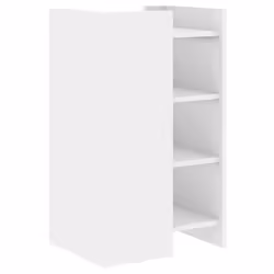 vidaXL Sideboard Home Storage Cupboard Cabinet Highboard White Engineered Wood - white, 45 x 35 x 75 cm - Additional view 5