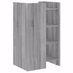 vidaXL Sideboard Home Storage Cupboard Cabinet Highboard White Engineered Wood - grey sonoma, 45 x 35 x 75 cm - Additional view 5
