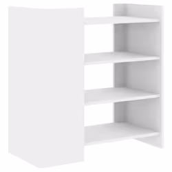 vidaXL Sideboard Home Storage Cupboard Cabinet Highboard White Engineered Wood - white, 73.5 x 35 x 75 cm - Additional view 5