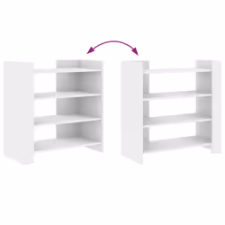 vidaXL Sideboard Home Storage Cupboard Cabinet Highboard White Engineered Wood - white, 73.5 x 35 x 75 cm - Additional view 6