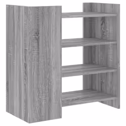 vidaXL Sideboard Home Storage Cupboard Cabinet Highboard White Engineered Wood - grey sonoma, 73.5 x 35 x 75 cm - Additional view 5