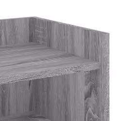 vidaXL Sideboard Home Storage Cupboard Cabinet Highboard White Engineered Wood - grey sonoma, 73.5 x 35 x 75 cm - Additional view 7