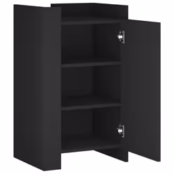 vidaXL Sideboard Storage Cupboard Cabinet Highboard Sonoma Oak Engineered Wood - black - Additional view 8