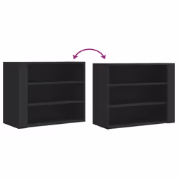 VidaXL 848417 shelve Wood Black - Additional view 5