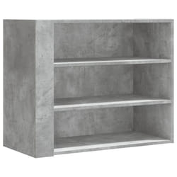 vidaXL Wall Cabinet Bathroom Wall Hanging Cabinet Sonoma Oak Engineered Wood - concrete grey