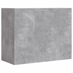 vidaXL Wall Cabinet Bathroom Wall Hanging Cabinet Sonoma Oak Engineered Wood - concrete grey - Additional view 5