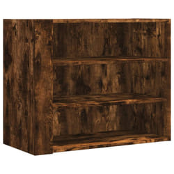 vidaXL Wall Cabinet Bathroom Wall Hanging Cabinet Sonoma Oak Engineered Wood - smoked oak