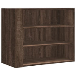 vidaXL Wall Cabinet Bathroom Wall Hanging Cabinet Sonoma Oak Engineered Wood - brown oak