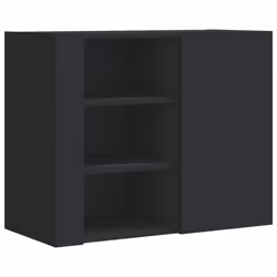 VidaXL 848424, Wood, Black, 80 kg, 750 mm, 350 mm, 600 mm