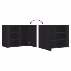VidaXL 848424 shelve Wood Black - Additional view 8