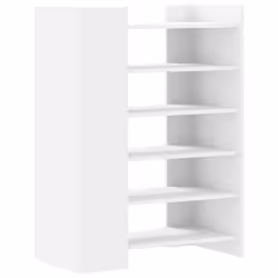 vidaXL Shoe Cabinet Shoe Storage Cupboard Shoe Rack White Engineered Wood - Additional view 5
