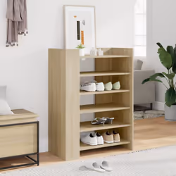 vidaXL Shoe Cabinet Shoe Storage Cupboard Shoe Rack Sonoma Oak Engineered Wood