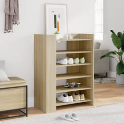 vidaXL Shoe Cabinet Shoe Storage Cupboard Shoe Rack Sonoma Oak Engineered Wood