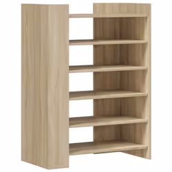 vidaXL Shoe Cabinet Shoe Storage Cupboard Shoe Rack Sonoma Oak Engineered Wood - Additional view 5