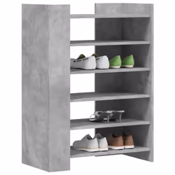 vidaXL Shoe Cabinet Shoe Storage Cupboard Rack Concrete Grey Engineered Wood