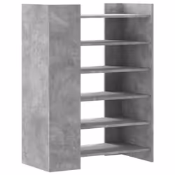 vidaXL Shoe Cabinet Shoe Storage Cupboard Rack Concrete Grey Engineered Wood - Additional view 5