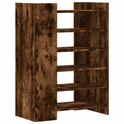 vidaXL Shoe Cabinet Shoe Storage Cupboard Shoe Rack Smoked Oak Engineered Wood - Additional view 5