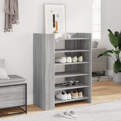 vidaXL Shoe Cabinet Shoe Storage Cupboard Rack Grey Sonoma Engineered Wood