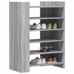 vidaXL Shoe Cabinet Shoe Storage Cupboard Rack Grey Sonoma Engineered Wood