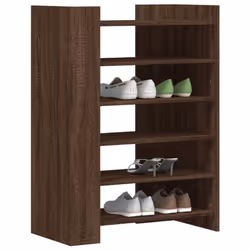 vidaXL Shoe Cabinet Shoe Storage Cupboard Shoe Rack Brown Oak Engineered Wood - Additional view 2