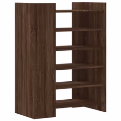 vidaXL Shoe Cabinet Shoe Storage Cupboard Shoe Rack Brown Oak Engineered Wood - Additional view 5