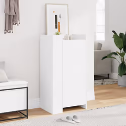 vidaXL Shoe Cabinet Shoe Storage Cupboard Shoe Rack White Engineered Wood
