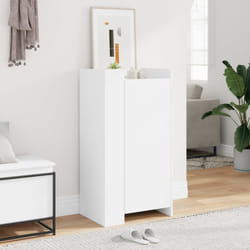 vidaXL Shoe Cabinet Shoe Storage Cupboard Shoe Rack White Engineered Wood