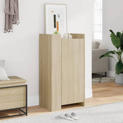 vidaXL Shoe Cabinet Shoe Storage Cupboard Shoe Rack Sonoma Oak Engineered Wood