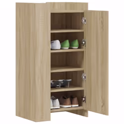 vidaXL Shoe Cabinet Shoe Storage Cupboard Shoe Rack Sonoma Oak Engineered Wood