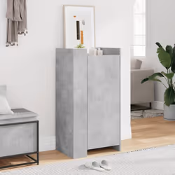 vidaXL Shoe Cabinet Shoe Storage Cupboard Rack Concrete Grey Engineered Wood