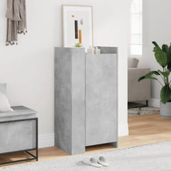 vidaXL Shoe Cabinet Shoe Storage Cupboard Rack Concrete Grey Engineered Wood