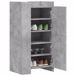 vidaXL Shoe Cabinet Shoe Storage Cupboard Rack Concrete Grey Engineered Wood