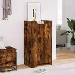 vidaXL Shoe Cabinet Shoe Storage Cupboard Shoe Rack Smoked Oak Engineered Wood