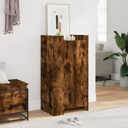 vidaXL Shoe Cabinet Shoe Storage Cupboard Shoe Rack Smoked Oak Engineered Wood